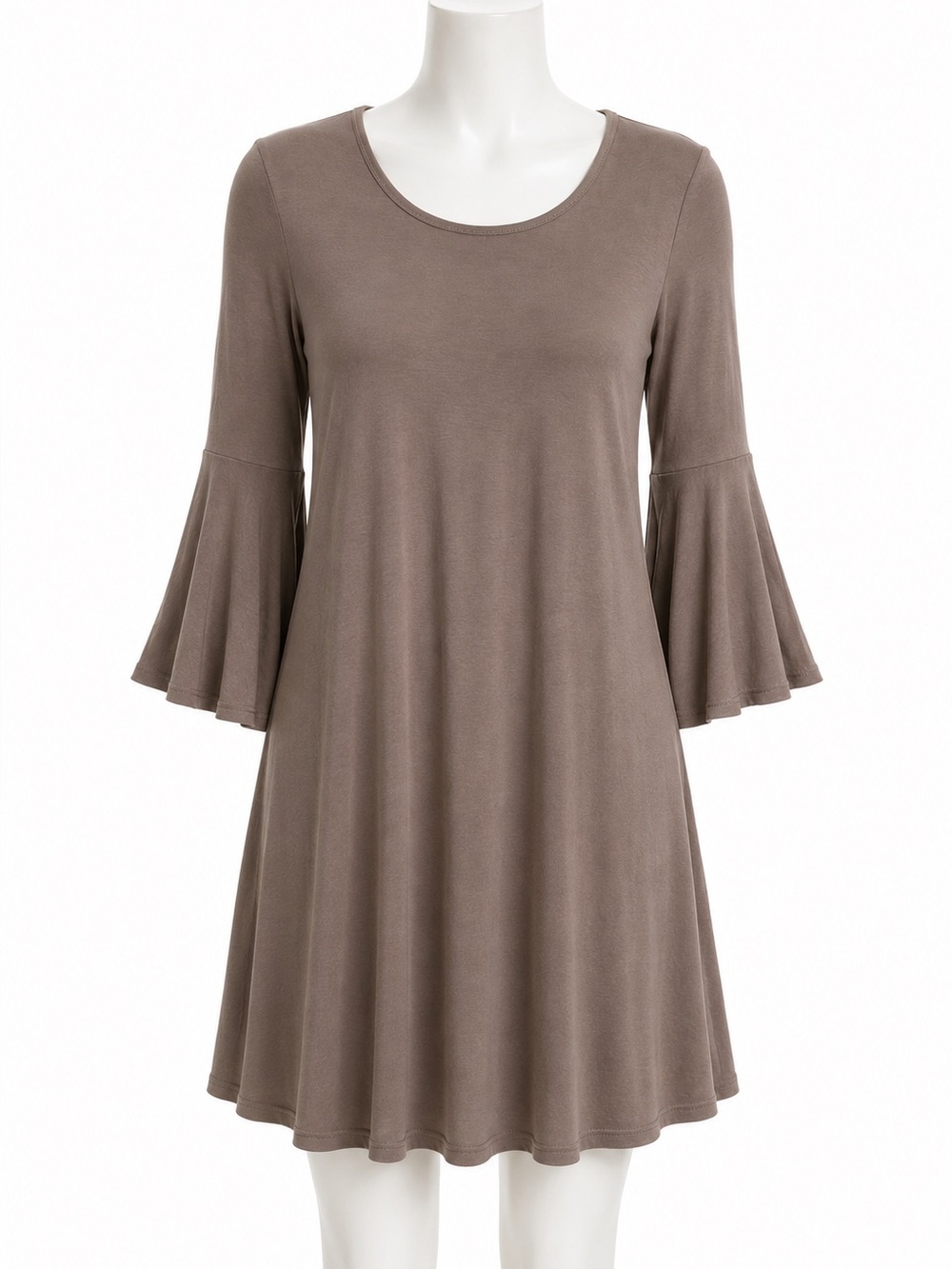 Women’s Taupe Bell Sleeve Dress